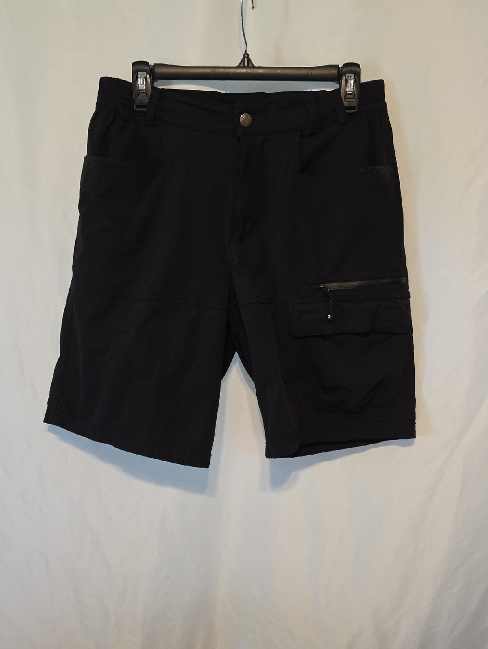 Men's Black Cargo Shorts with Utility Pockets